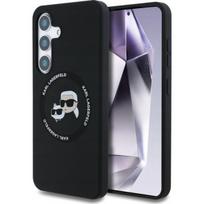 s25 plus silicone - Karl Lagerfeld "Silicone Double Heads And Circle MagSafe Galaxy S25 Plus" Black - 1 nuotrauka