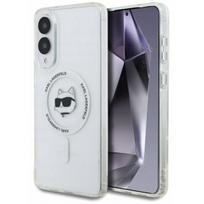 head edge - Karl Lagerfeld "Button Choupette Head Printed Logo MagSafe Galaxy S25 Edge" White - 1 nuotrauka