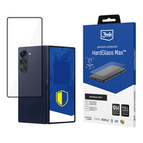 samsung galaxy fold 6 apsauginis stikliukas - Tempered glass 3mk HardGlass Max Black for Samsung Galaxy Z Fold 6 (front) - 1 nuotrauka