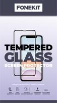 FoneKit Full Cover tempered glass, Samsung Galaxy A25, black (Samsung Galaxy A25 // 2.5D full cover)