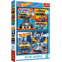 Trefl Dėlionė Hot Wheels Automobiliai 2x70 vnt. 34442