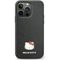 flip telefonai - HELLO KITTY "Metal Logo Kitty Head Case Galaxy Z Flip 5" Black - 1 nuotrauka
