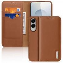 flip telefonai - Dux Ducis "Hivo Case with Flip and RFID Protection Galaxy S25 Edge" Brown - 1 nuotrauka