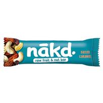 karamele - NAKD Salted Caramel (Karamelės) vaisių ir riešutų batonėlis, 35 g - 1 nuotrauka