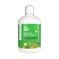 vitaminai vaikams - RAW POWDERS Vitaminų kompleksas vaikams, skystas maisto papildas, 500 ml - 3 nuotrauka