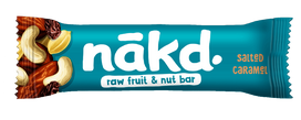 karamele - NAKD Salted Caramel (Karamelės) vaisių ir riešutų batonėlis, 35 g - 2 nuotrauka