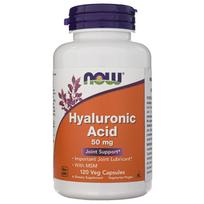 Now Foods Hialurono Rūgštis su MSM 50 mg, 120 kapsulių