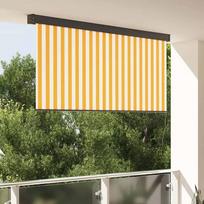 roletai uzuolaida - Ritininė užuolaida vidaXL Lauko 220 x 250 cm, balta/oranžinė - 1 nuotrauka