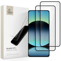 redmi note 14 4g apsauginis - Tech-Protect "Glass Fit+ 2 pack Xiaomi Redmi Note 14 4G/ 5G" Black - 2 nuotrauka
