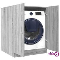 skalbimo masinos spintele - vidaXL Skalbimo mašinos spintelė, pilka ąžuolo (Grey Oak) - 2 nuotrauka