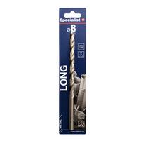 Metalo grąžtas Specialist  Long DIN340, medienai/metalas/plastikas, sraigtinis, tiesus, 8 mm x 16 cm