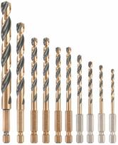 22 graztas - Grąžtų komplektas Dewalt DT20620, medienai/metalas/plienui, hss, hex, 3 mm x 22.1 cm - 1 nuotrauka
