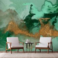 Fototapetas Artgeist Malachite Play, 140 cm x 140 cm