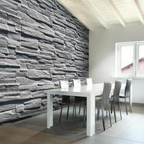 Fototapetas Artgeist Grey Stone Wall, 309 cm x 392 cm