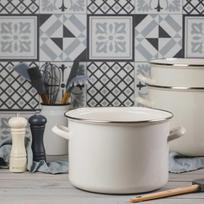 puodas 10 emaliuotas - Emalia Olkusz 35209, 28 cm, 10 l, kreminė (Cream) - 1 nuotrauka
