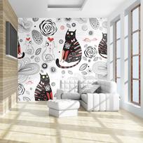 Fototapetas Artgeist Cats In Love FTNT1241SAM, 270 cm x 343 cm