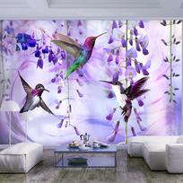 Fototapetas Artgeist Flying Hummingbirds (Violet) 4XLFT1601SAM, 280 cm x 392 cm