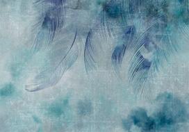 Fototapetas Artgeist Blue Cupid XLFT2299SAM, 175 cm x 175 cm