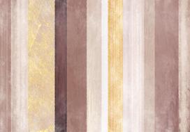 Fototapetas Artgeist Striped Pattern - Abstract Background In Stripes Of Different Colours With Gold Pattern, 105 cm x 147 cm