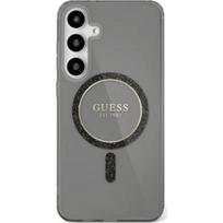 Guess "Glitter Circle Classic Logo MagSafe Case Galaxy S25 Ultra" Black