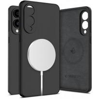 samsung s25 tech protect deklas - Tech-Protect "Liquid Silicone Magsafe Case Galaxy S25 Edge" Black - 1 nuotrauka
