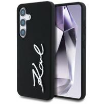 case silicone samsung s25 - Karl Lagerfeld "Lagerfeld Silicone Metal Signature Logo Galaxy S25" Black - 1 nuotrauka