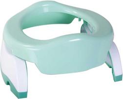 potette plus - Potette Plus 2in1 kelioninis naktipuodis sulankstomas, Baltas/Mėtų (White/Mint) - 2 nuotrauka
