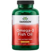 omega 3 1000mg - SWANSON OMEGA-3 ŽUVŲ TAUKAI, citrinų skonio, N150 kapsulių - 1 nuotrauka