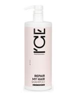 ICE PROFESSIONAL Repair My Hair atstatantis šampūnas pažeistiems plaukams, 1000 ml