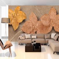 Fototapetas Artgeist Painted Orchids LFT511SAM, 140 cm x 196 cm