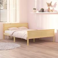 vidaXL Lovos rėmas, 120x200 cm, rudas (Brown)