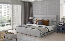 Caramel Sawana 21 Lova 200x200 cm, šviesiai pilka (Light Grey)