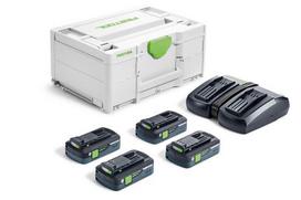 rinkinys festool - Festool SYS 18V 4x4,0/TCL 6 DUO, akumuliatorių ir įkroviklio rinkinys - 2 nuotrauka