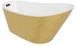 Vonia, laisvai pastatoma Besco Melody Glam Gold, 170 cm x 80 cm x 72 cm, ovalas