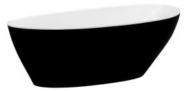 senukai akrilines vonios - Vonia, laisvai pastatoma Besco Goya Black&White, 72 cm x 170 cm x 61 cm - 1 nuotrauka