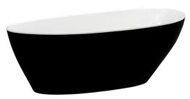 senukai akrilines vonios - Vonia, laisvai pastatoma Besco Goya Black&White, 72 cm x 170 cm x 61 cm - 2 nuotrauka