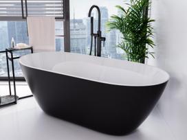 vonia 170 cm 70 - Vonia, laisvai pastatoma Besco Moya, 170 cm x 70 cm x 56 cm, ovalas - 2 nuotrauka