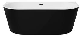 Vonia, laisvai pastatoma Besco Vica New B&W Matt, 80 cm x 170 cm x 60.5 cm