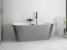 vonios sifono dangtelis - Vonia, laisvai pastatoma Besco Vica Glam, 170 cm x 80 cm x 58 cm, ovalas - 1 nuotrauka