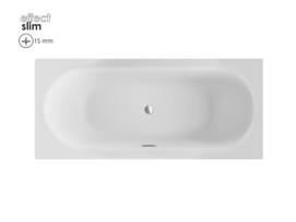 Vonia, laisvai pastatoma Deante Besco Vitae Slim , 160 cm x 75 cm x 41 cm, stačiakampis