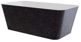 Vonia, laisvai pastatoma Besco Evita Glam Graphite, 160 cm x 80 cm x 58 cm, stačiakampis