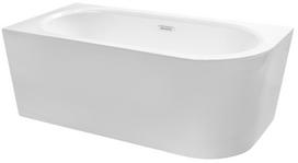 Vonia, kampinė Besco Avita A-line 150, 150 cm x 75 cm x 58 cm, ovalas