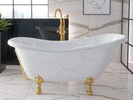 Vonia, laisvai pastatoma Besco Retro Otylia 160, 160 cm x 77 cm x 70 cm, ovalas