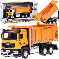 GLW Engineering Vehicles Statybinis automobilis Savivartis su garsu ir šviesa, geltona (Yellow) ZA5009