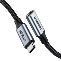 Ugreen US372 USB-C į USB-C PD QC kabelis 100W 5A 10Gbps 0.5m Pilkas (Gray)