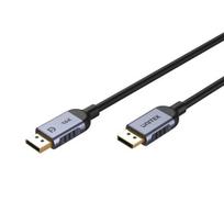 displayport 2.1 kabelis - UNITEK C1626GY01-2M DisplayPort 2.1 Juodas (Black) - 1 nuotrauka
