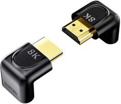 Unitek 8K HDMI 90° ir 270° kampo adapteris Juodas (Black)