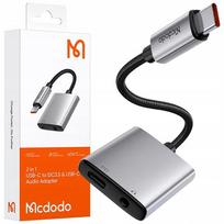usb c aux - Mcdodo CA-5550 2in1 Garso Adapteris Lightning į Lightning + DC 3.5mm - 2 nuotrauka