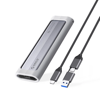 nvme deklas - Orico AXM2-G2-V1 M.2 NVME USB-C/USB-A į USB-C 10Gb/s disko dėklas - Pilkas (Grey) - 1 nuotrauka