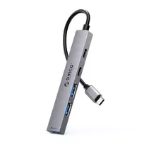 usb a sakotuvas - Orico YSB4-U2 USB-A/USB-C šakotuvo prijungimo stotis 2x USB-A 2.0 + 1x USB-A 3.0 + 1x USB-C 2.0 + 1x USB-C - Pilkas (Gray) - 1 nuotrauka